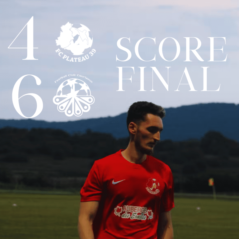 défaite 4-6 du plateau 39 contre le fc couraloux
