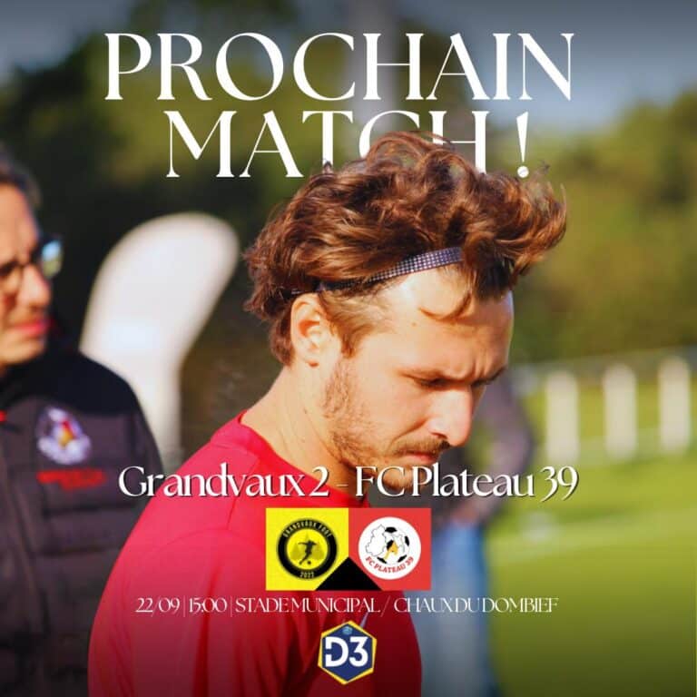 Grandvaux foot 2 - FC Plateau 39