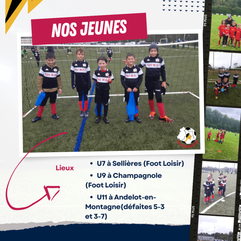 Deuxième plateau de nos jeunes
