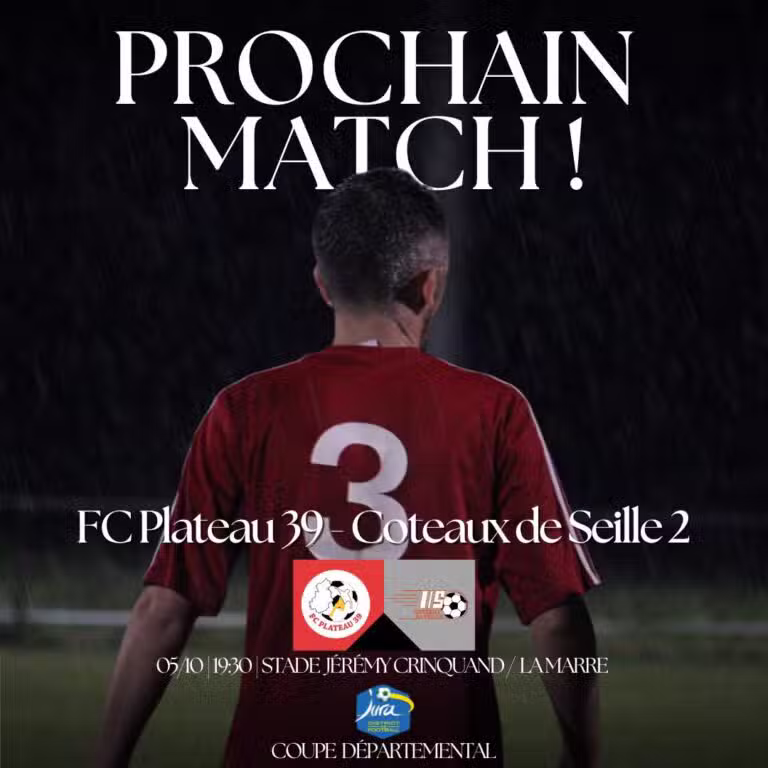 Match de coupe pour le FC Plateau 39