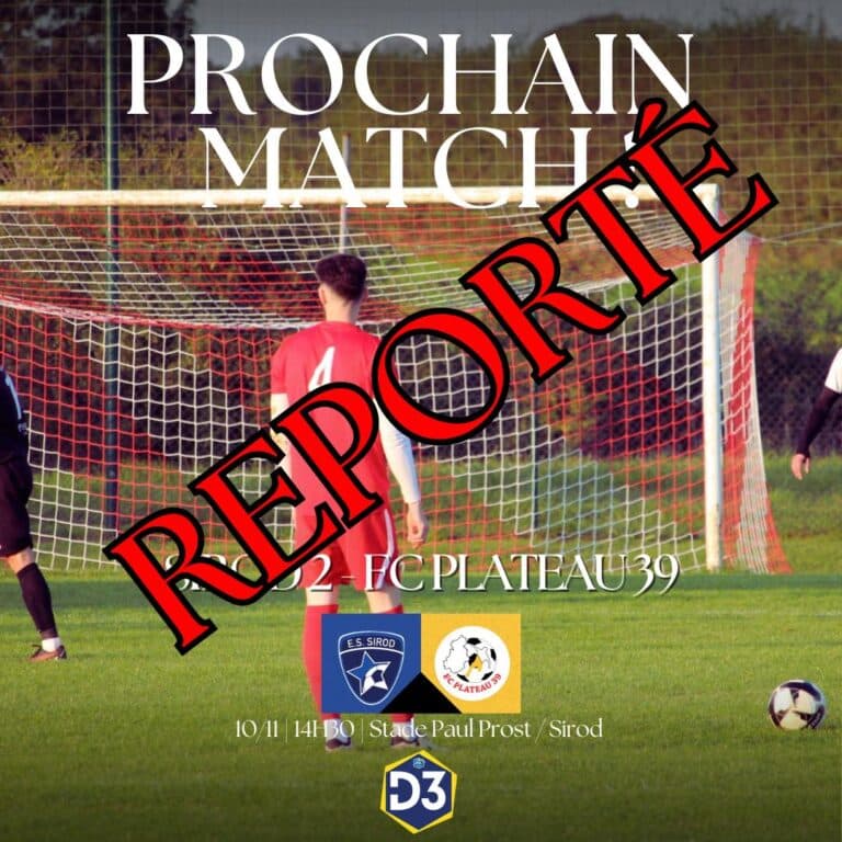 Match Reporté