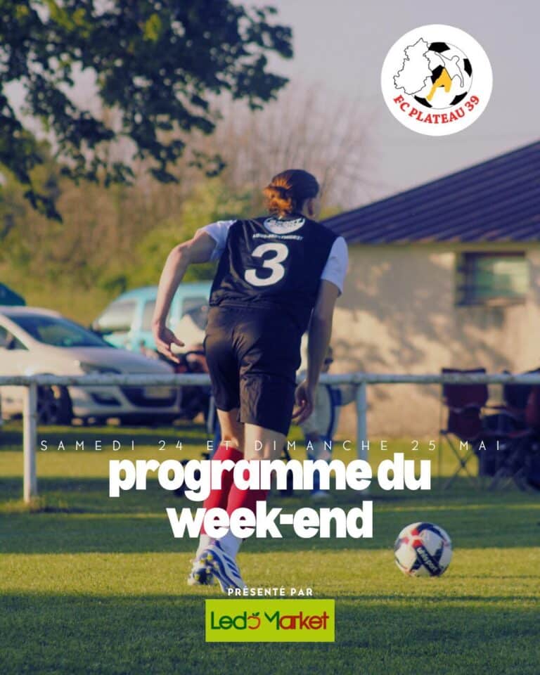 programme weekend 24-25 mai