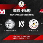 Joueurs du FC Plateau 39 sur le terrain lors d'un match de la Coupe Sport 2000/Crédit Mutuel