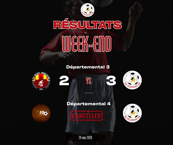 Joueurs du FC Plateau 39 lors d'un match de championnat Départemental 3