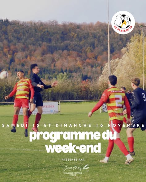 Joueurs du FC Plateau 39 sur le terrain lors d'un match de championnat