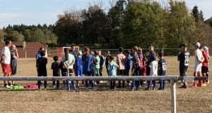 Jeunes joueurs de l'École de Foot du FC Plateau 39 lors de la rentrée sur le terrain de La Marre (photo 4/5)