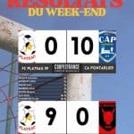 Joueurs du FC Plateau 39 sur le terrain lors d'un match du week-end