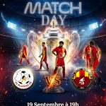 Affiche du match de Coupe départementale FC Plateau 39 contre FC Petite-Montagne le 19 septembre