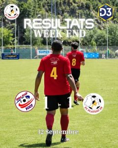 Joueurs seniors du FC Plateau 39 lors d'un match de championnat (photo 1/2)