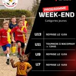 Programme du week-end des catégories jeunes du FC Plateau 39 pour le samedi 5 septembre