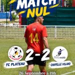 Joueurs du FC Plateau 39 lors d'un match de championnat de football amateur dans le Jura (photo 1/2)