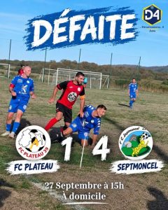 Joueurs du FC Plateau 39 lors d'un match de championnat de football amateur dans le Jura (photo 2/2)